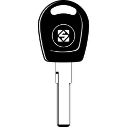 Volkswagen Klappschlüssel Gehäuse 2 Tasten - Schlüsselblatt HU66